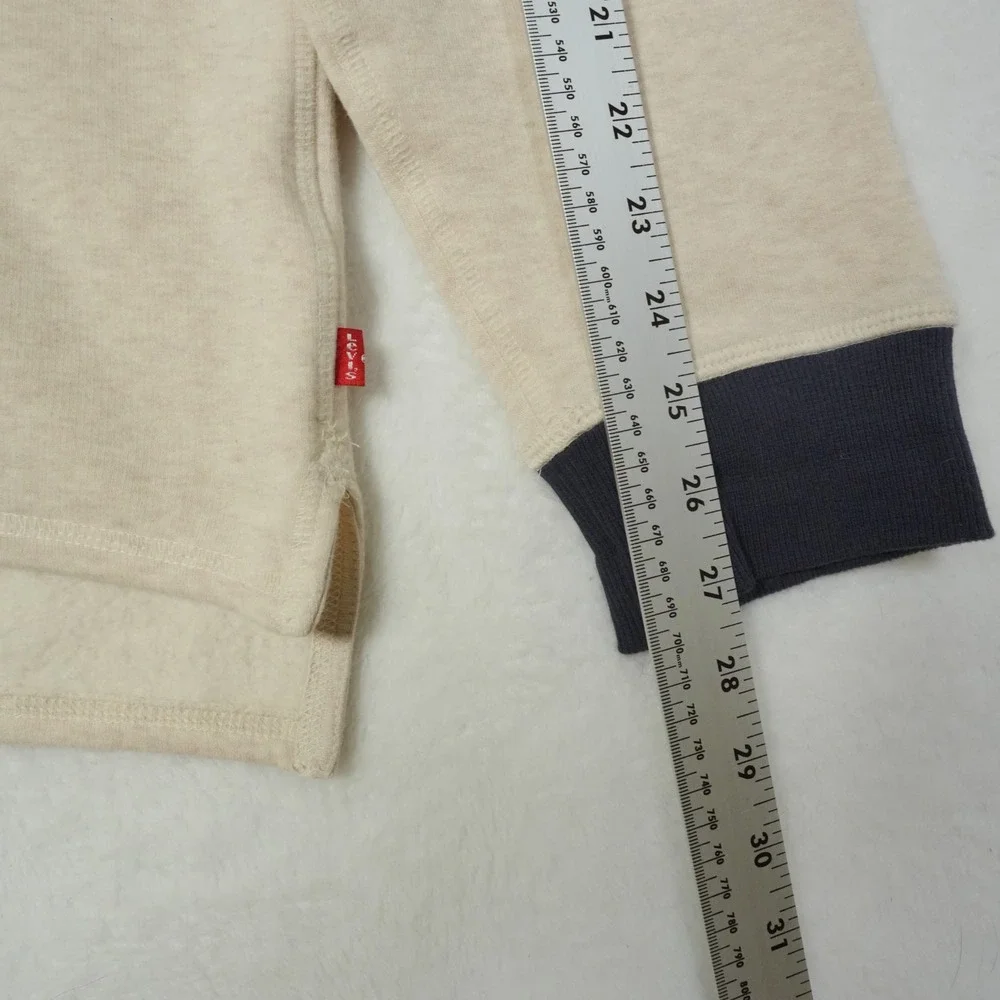 Levis Strauss Sweatshirt Men's L Beige Rivets & Rally Speed‎ Trials 73rd Annual